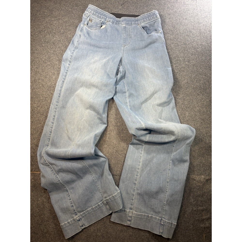 Belle by Kim Gravel Pull-On Wide Leg Jeans Size 10T